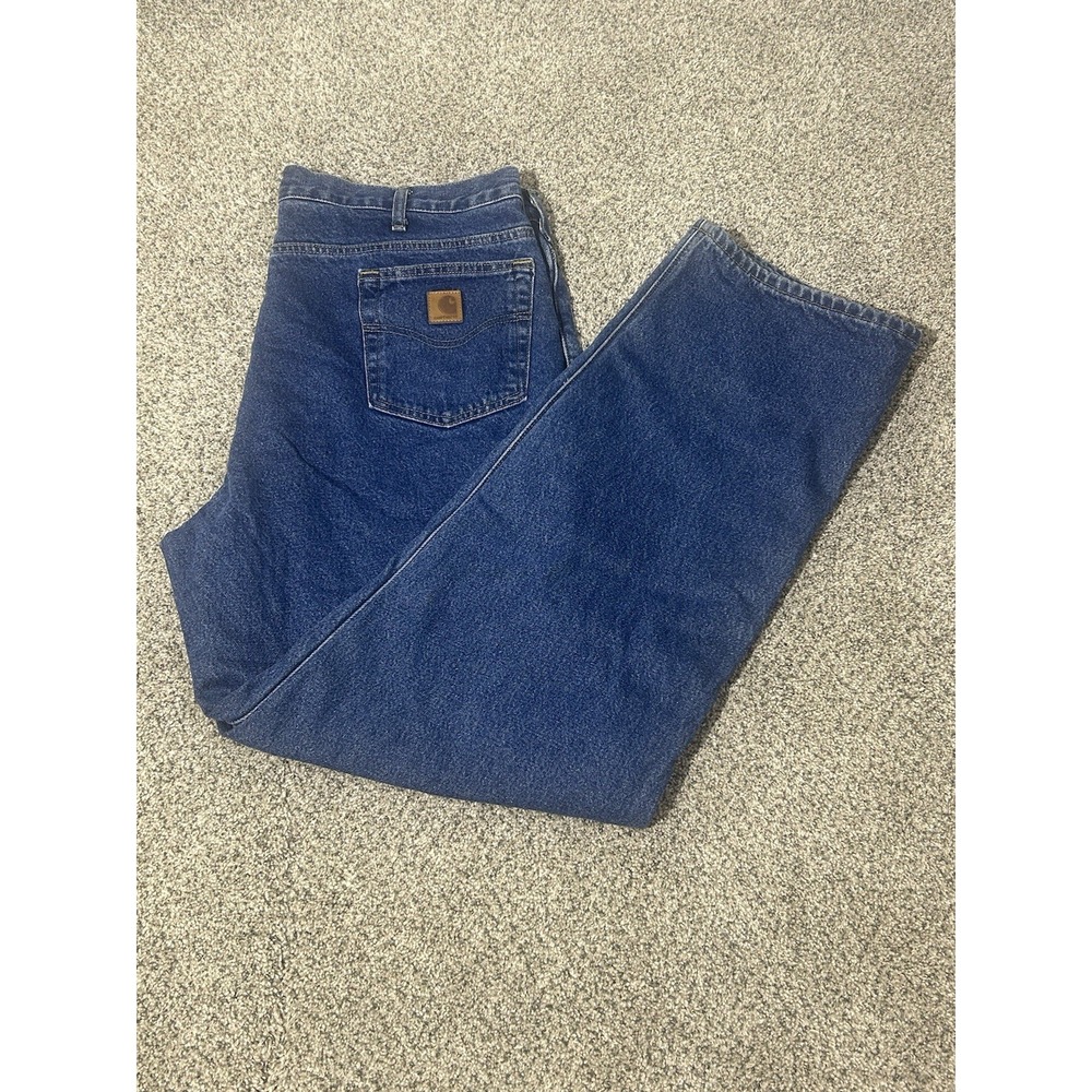 Carhartt B 172 DST Relaxed Fit Mens Size 40 X 34 Flannel Lined‎ Jeans